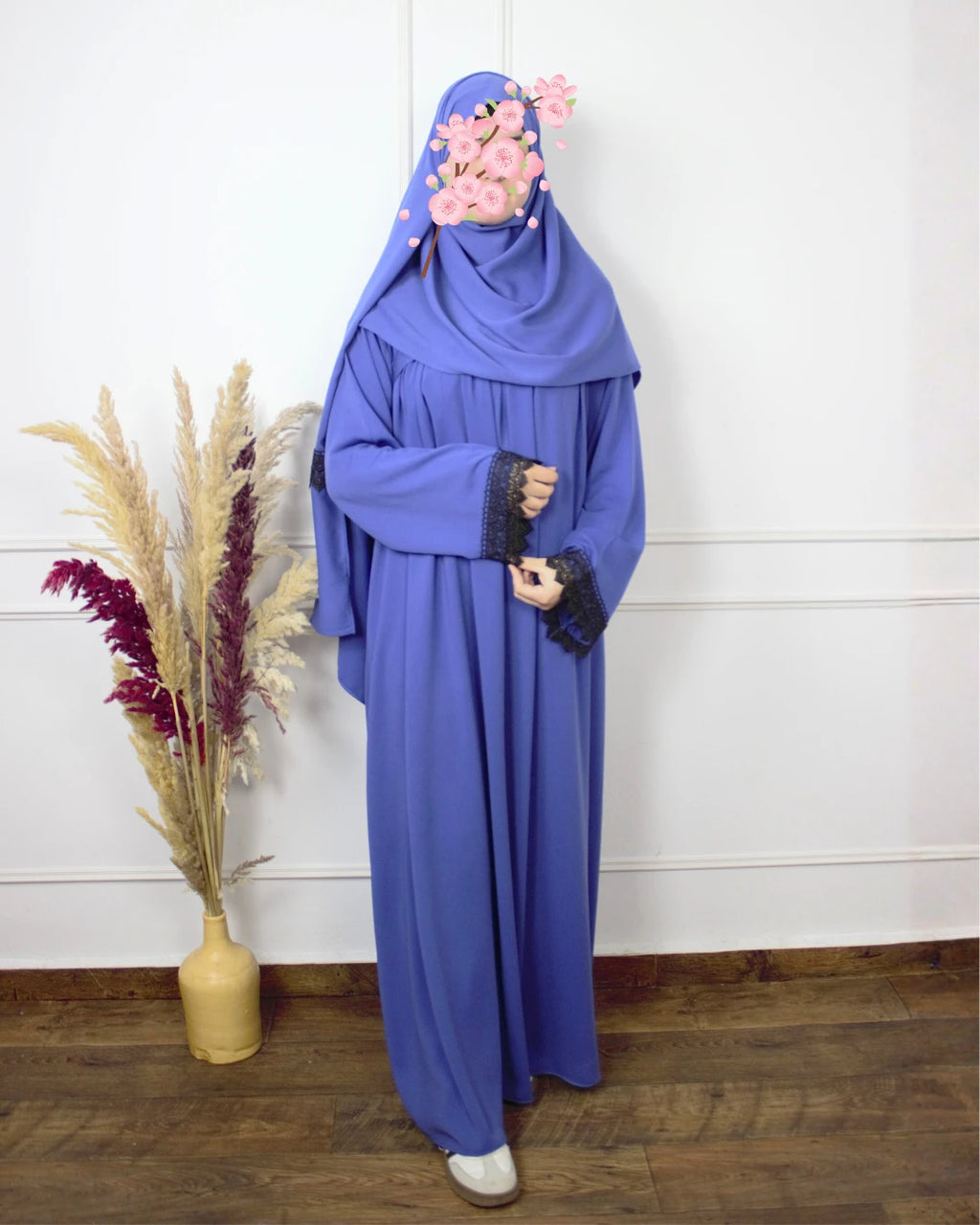 Abaya Prière - Abaya Khushua & bonnet intégré & châle – Le confort à chaque prosternation