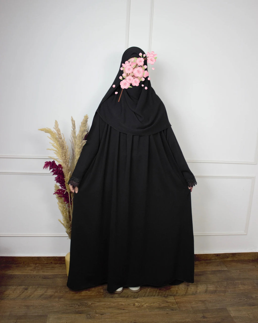Abaya Prière - Abaya Khushua & bonnet intégré & châle – Le confort à chaque prosternation