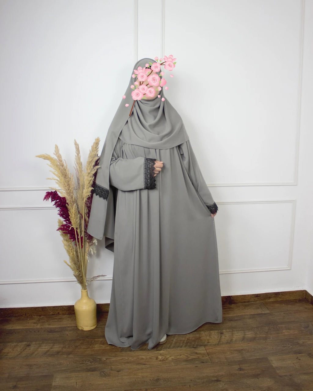 Abaya Prière - Abaya Khushua & bonnet intégré & châle – Le confort à chaque prosternation