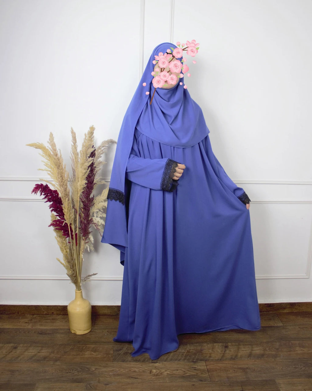 Abaya Prière - Abaya Khushua & bonnet intégré & châle – Le confort à chaque prosternation