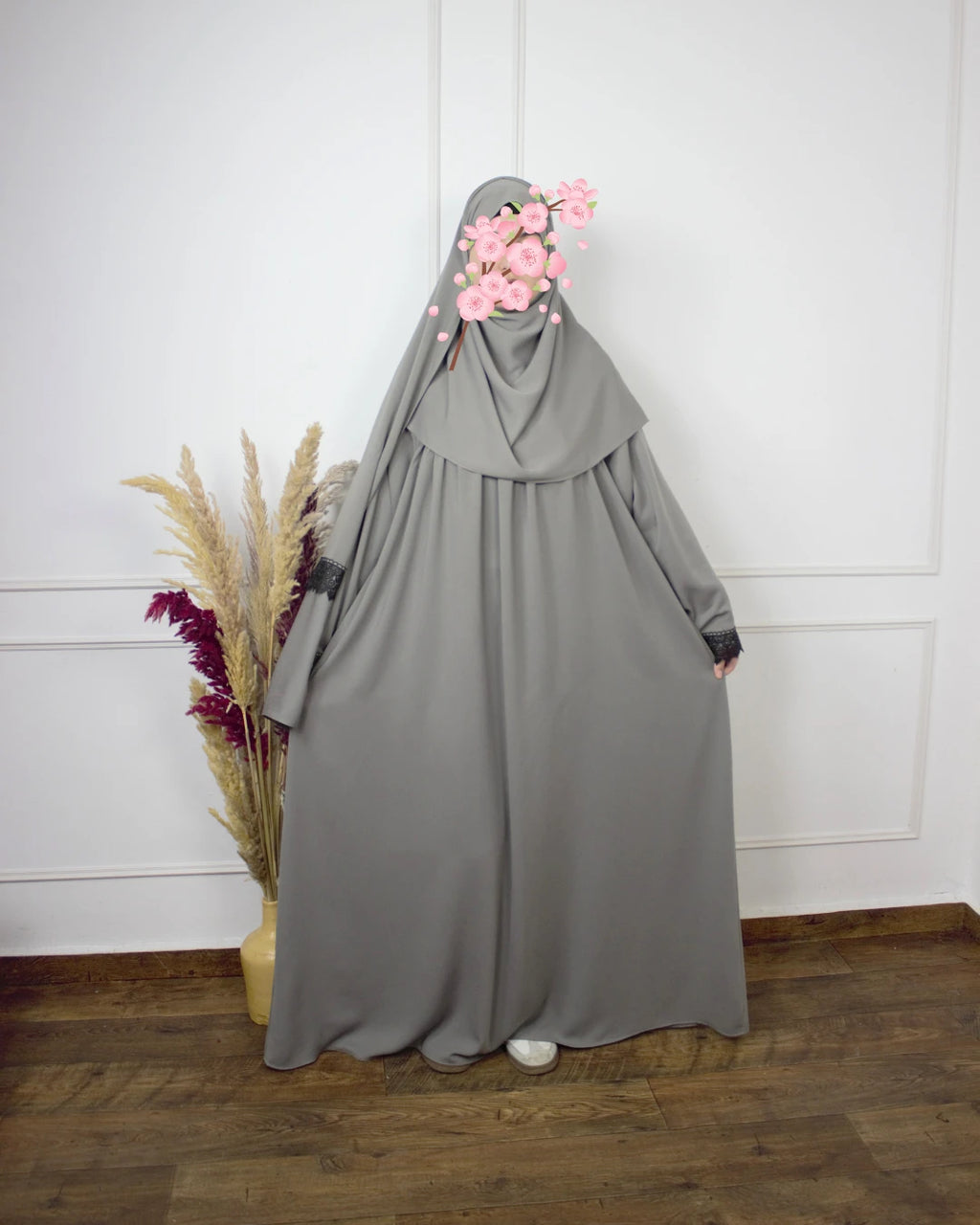 Abaya Prière - Abaya Khushua & bonnet intégré & châle – Le confort à chaque prosternation