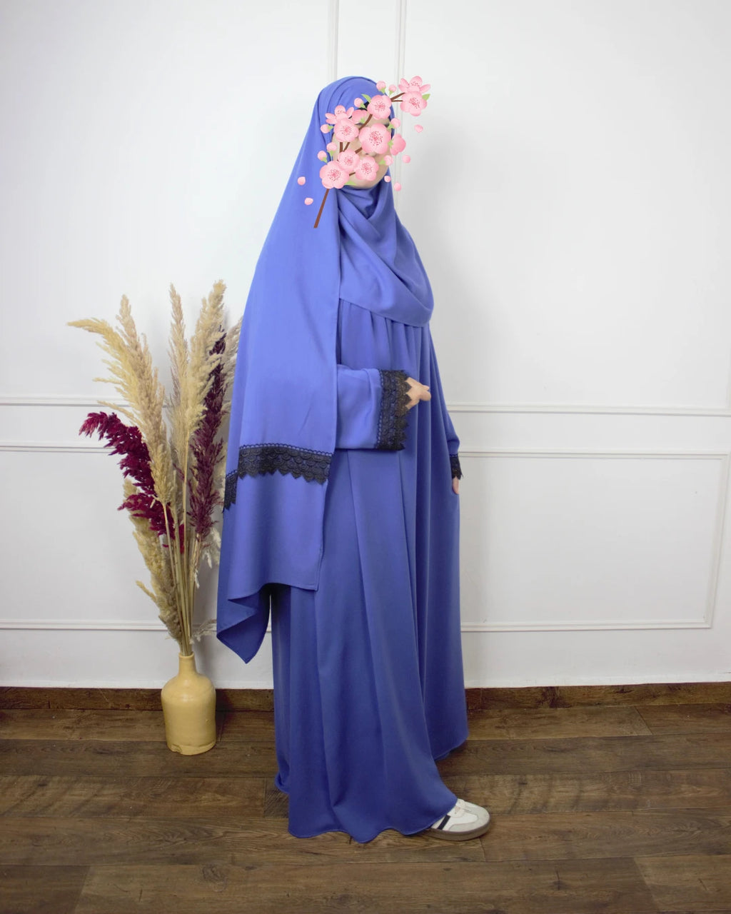 Abaya Prière - Abaya Khushua & bonnet intégré & châle – Le confort à chaque prosternation