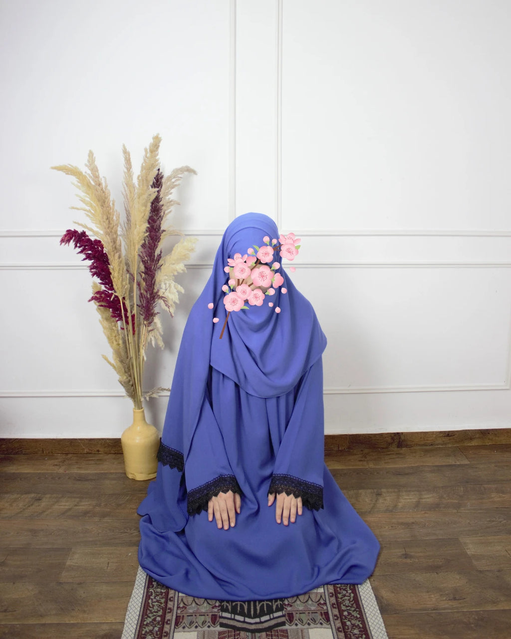 Abaya Prière - Abaya Khushua & bonnet intégré & châle – Le confort à chaque prosternation