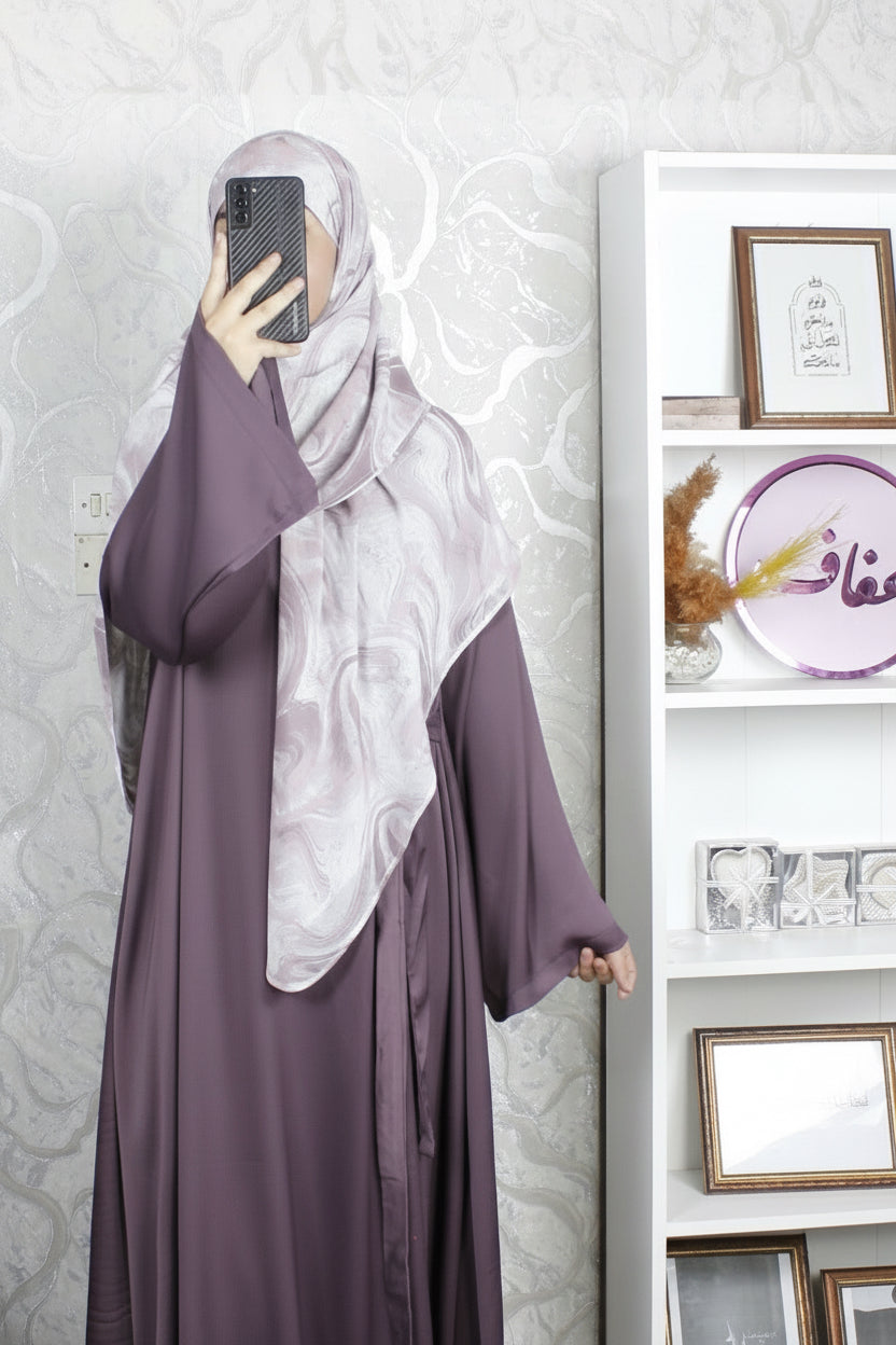 زيف ماليزي مزركش - ثوب طرحة الخليج